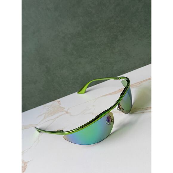 NEW Bottega Veneta BV1174S Green Mirror Mask Sunglasses main image 6